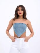 6222 KOT CROP-MAVİ resmi